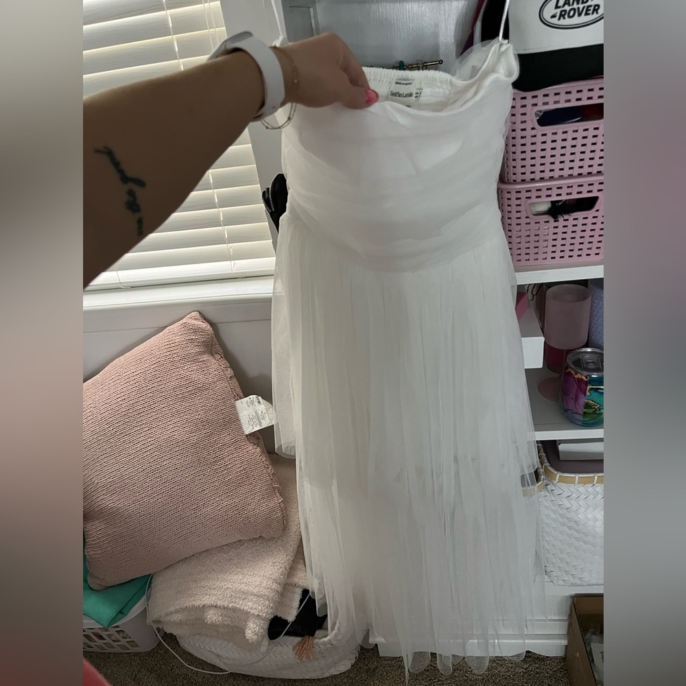 strapless bridal dress